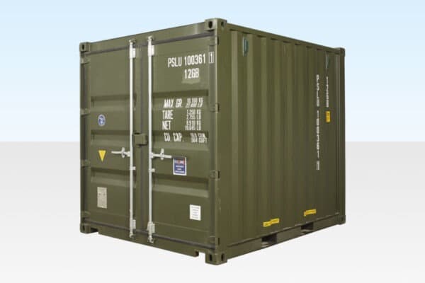 10Ft X 8Ft Shipping Container (One Trip) - Green, photo 1