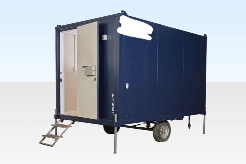 12Ft x 7Ft 6in Steel Mobile Anti-Vandal Office Cabin, photo 1