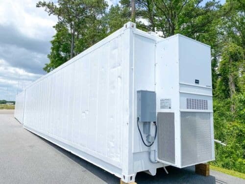 40 Ft High Cube Insulated Shipping Container With 5 Ton Bard Hvac Unit, photo 1