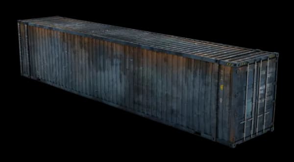 Used 45ft High Cube Shipping Container - Blue, photo 1