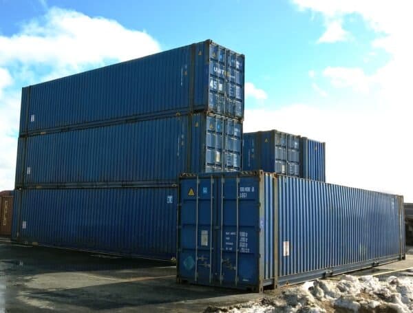 45′ HCPW Shipping Container Blue (RAL 5013), photo 1