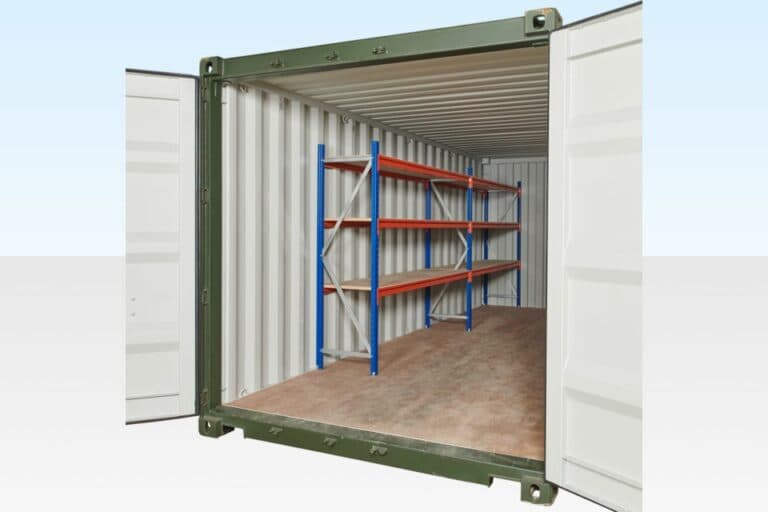 Adjustable, Heavy Duty Three Tier Container Racking (2 Bays), photo 1